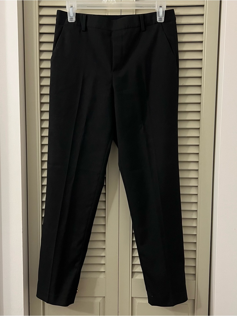 Uniqlo Women's Black Straight-Leg Dress Trousers